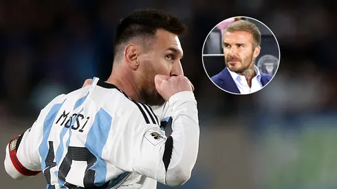 Leo Messi y David Beckham.
