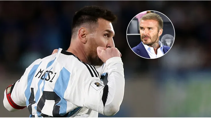 Leo Messi y David Beckham.