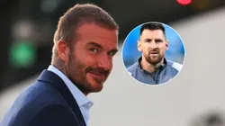 David Beckham y Leo Messi.