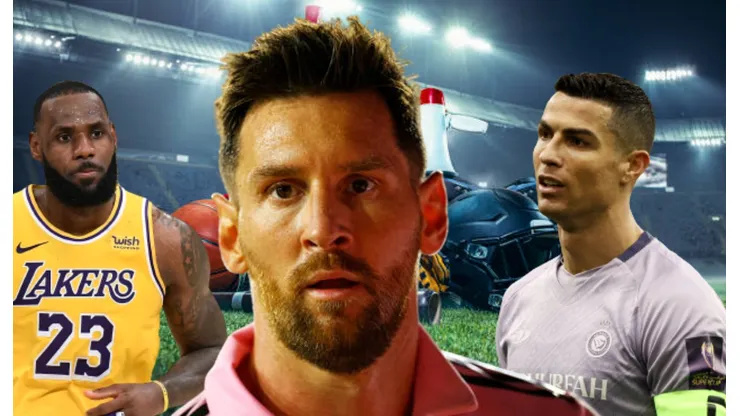 Lionel Messi, LeBron James y Cristiano Ronaldo.