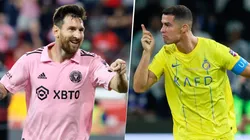 Cristiano Ronaldo supera ampliamente a Lionel Messi en los votos para la categoría Mejor Jugador del 2023 de los Globe Soccer Awards. Getty Images.