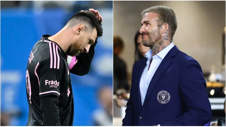 Lionel Messi y David Beckham.
