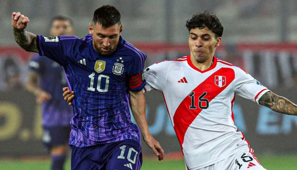 Zanelatto marcando a Messi. (Foto: Selección Peruana Prensa)