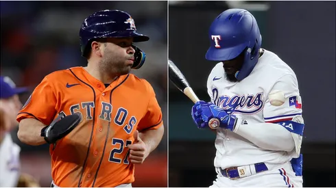 José Altuve y Adolis García.