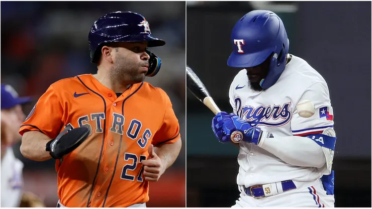 José Altuve y Adolis García.