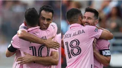 Lionel Messi, Sergio Busquets y Jordi Alba.