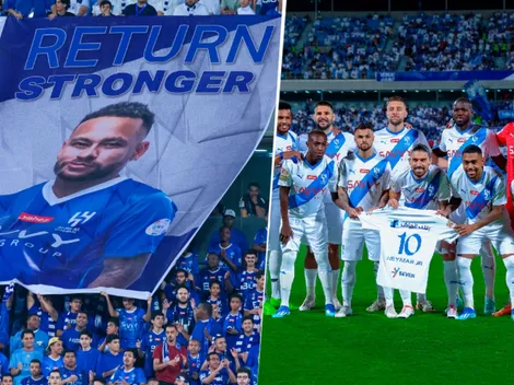 "Vuelve más fuerte": los gestos en apoyo a Neymar en Al Hilal vs Al Khaleej