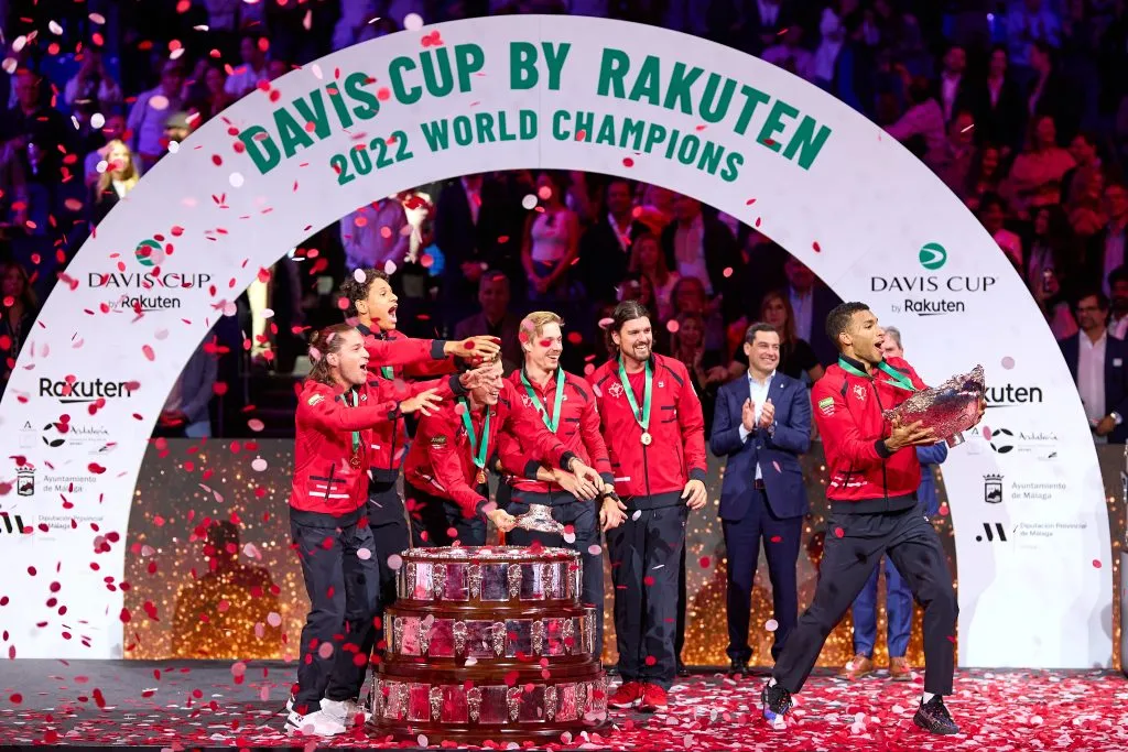 Canadá fue el último campeón de la Copa Davis, en 2022. (Photo by Fran Santiago/Getty Images)