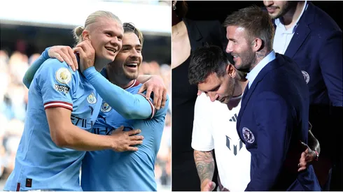 Erling Haaland, Jack Grealish, Leo Messi y David Beckham.