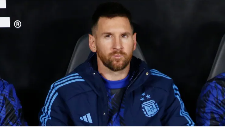 Leo Messi con la Seleccion Argentina.