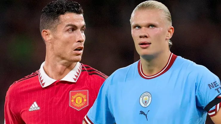 Cristiano Ronaldo y Erling Haaland, la disputa por el récord de goles de la Champions League