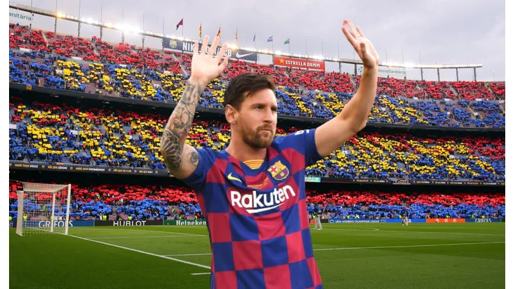 Lionel Messi y el Camp Nou.