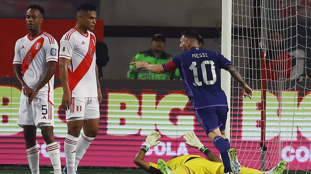 Messi anotó dos goles en el triunfo de Argentina vs. Perú (Foto: Getty Images)