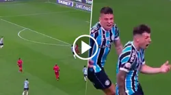 Pase de Suárez y primer gol de Besozzi.