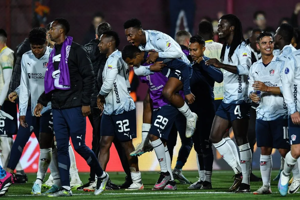 Liga de Quito eliminó en las semifinales de la Copa Sudamericana a Defensa y Justicia sellando su clasificación en Argentina. (FOTO: GettyImages).