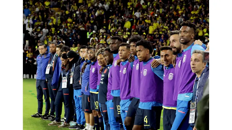 Quito, martes 17 de octubre del 2023. En la cuarta fecha de las Eliminatorias Sudamericanas para la Copa Mundial de la FIFA 2026, la selección Ecuatoriana de Fútbol se enfrenta a su similar de Colombia en el estadio Rodrigo Paz Delgado. Fotos:César Muñoz/API