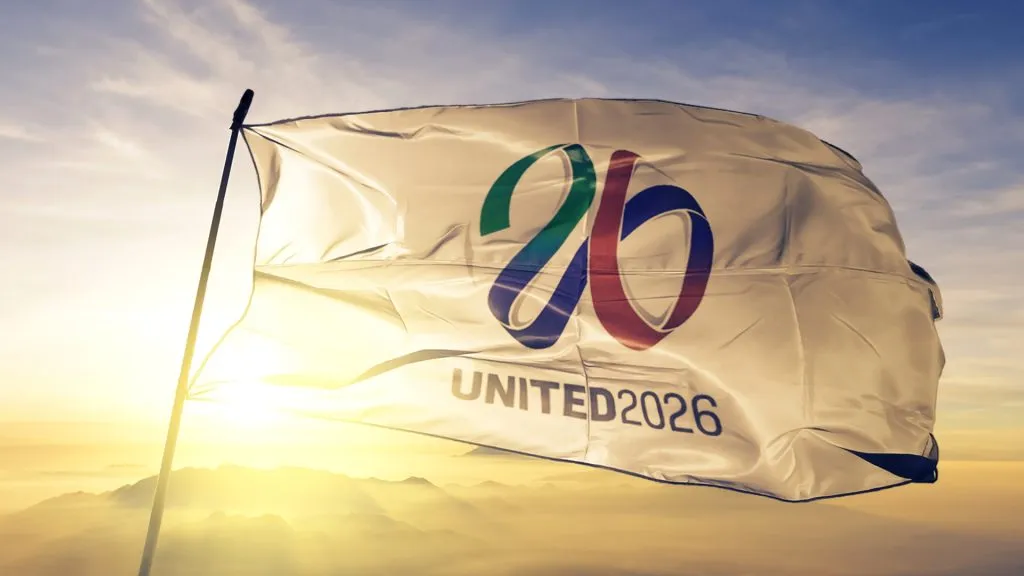 Uno de los logos del Mundial 2026 (IMAGO / Pond5 Images).
