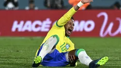 Neymar y su lesión en Uruguay vs. Brasil.