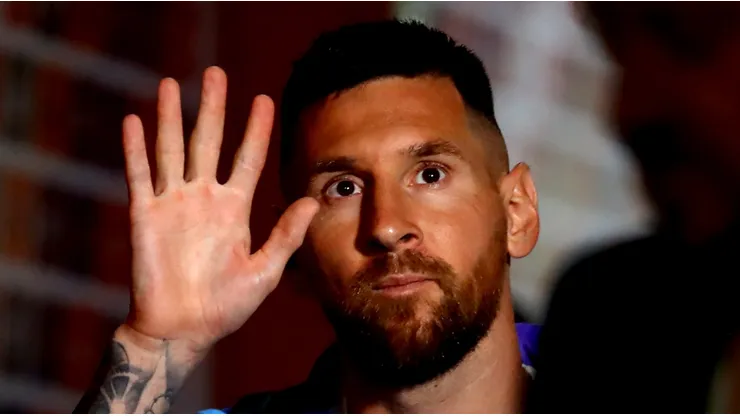 Lionel Messi en Perú vs. Argentina.