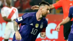 Lionel Messi anotó 2 goles en Perú vs. Argentina.