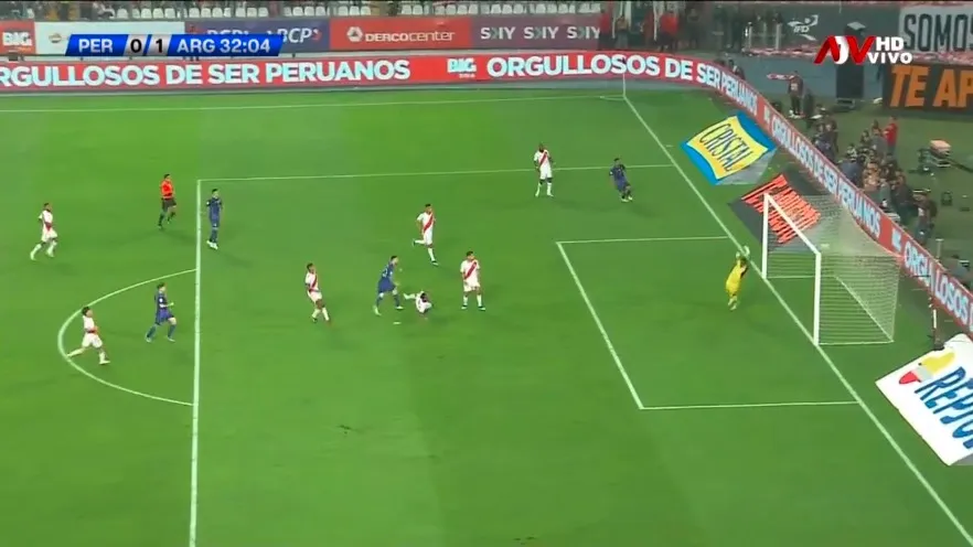 GOL DE LIONEL MESSI. FOTO: CAPTURA ATV.