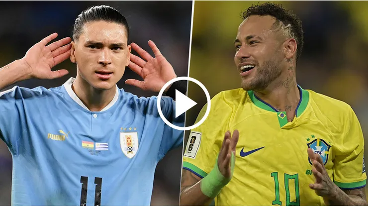 Uruguay vs. Brasil por las Eliminatorias.