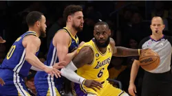 LeBron James, Stephen Curry y Klay Thompson