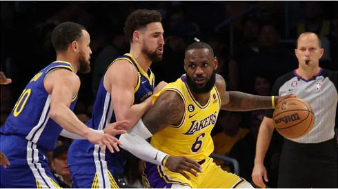 LeBron James, Stephen Curry y Klay Thompson