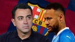Xavi Hernández y Neymar.