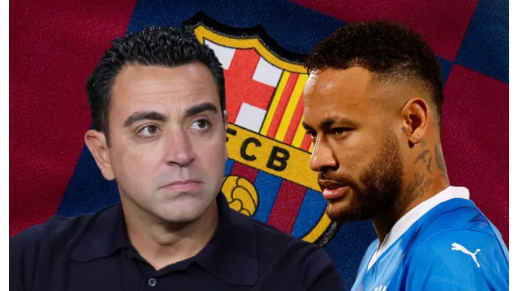 Xavi Hernández y Neymar.