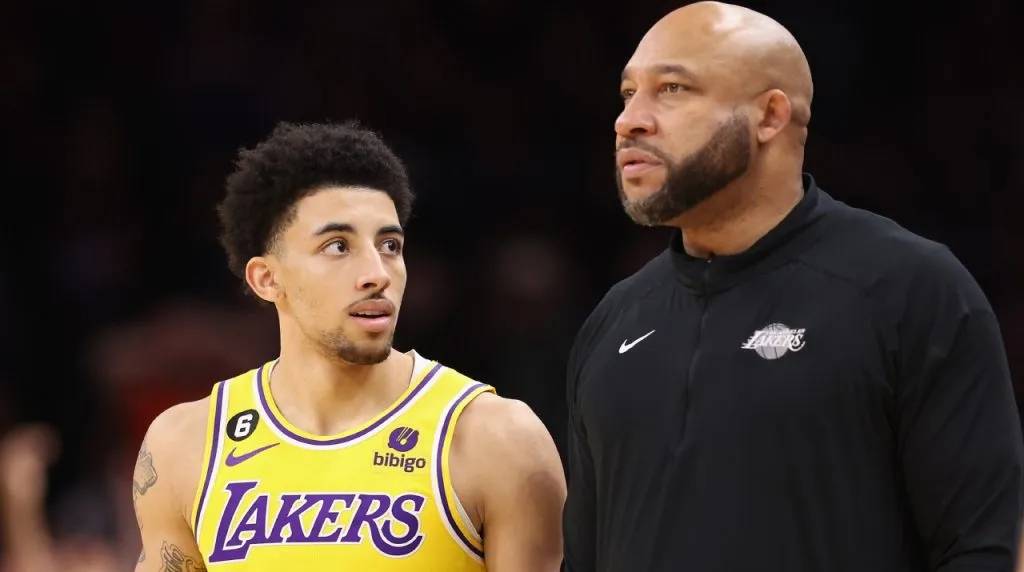 Scotty Pippen Jr. y Darvin Ham en Los Angeles Lakers. (Foto: Getty Images)
