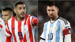 Antonio Sanabria y Lionel Messi.