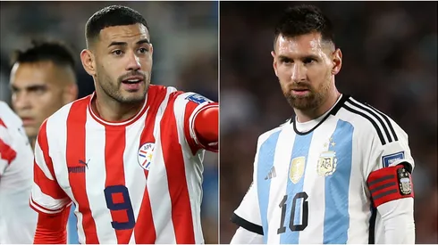 Antonio Sanabria y Lionel Messi.