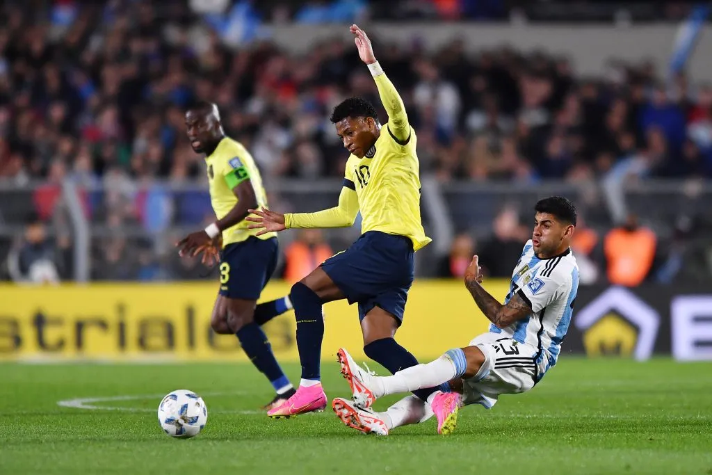 El último partido de Gonzalo Plata con la camiseta de Ecuador fue ante Argentina el pasado 7 de septiembre en el comienzo de las Eliminatorias. (Foto: GettyImages)