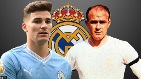 Julián Álvarez y Alfredo Di Stefano.