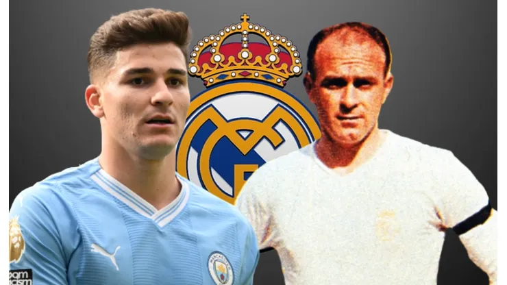 Julián Álvarez y Alfredo Di Stefano.