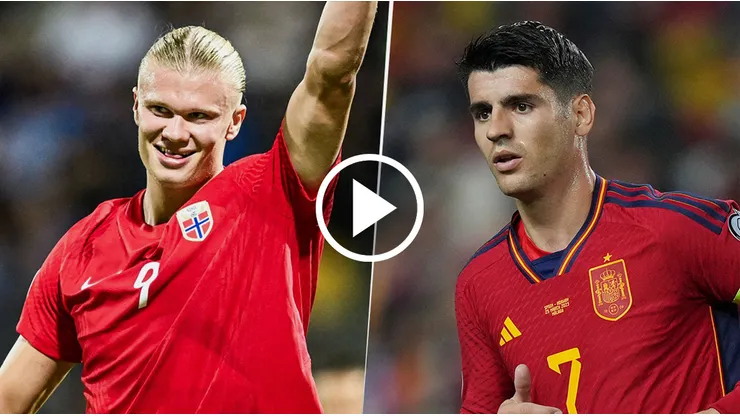 Noruega vs. España por las Eliminatorias.