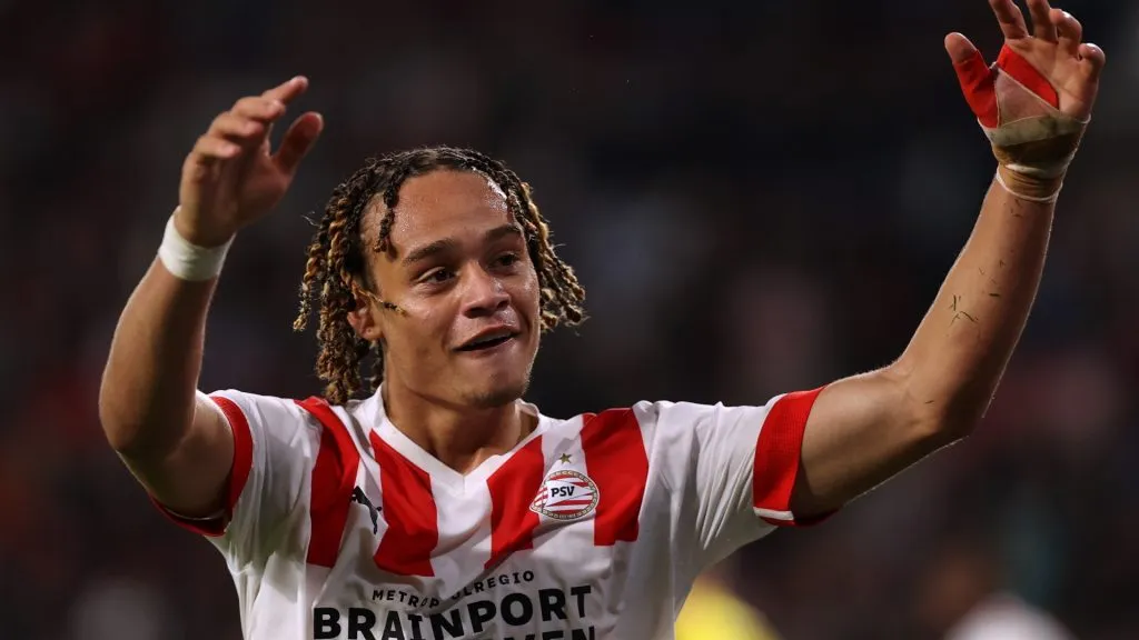 Xavi Simons fue figura en PSV (Getty Images).