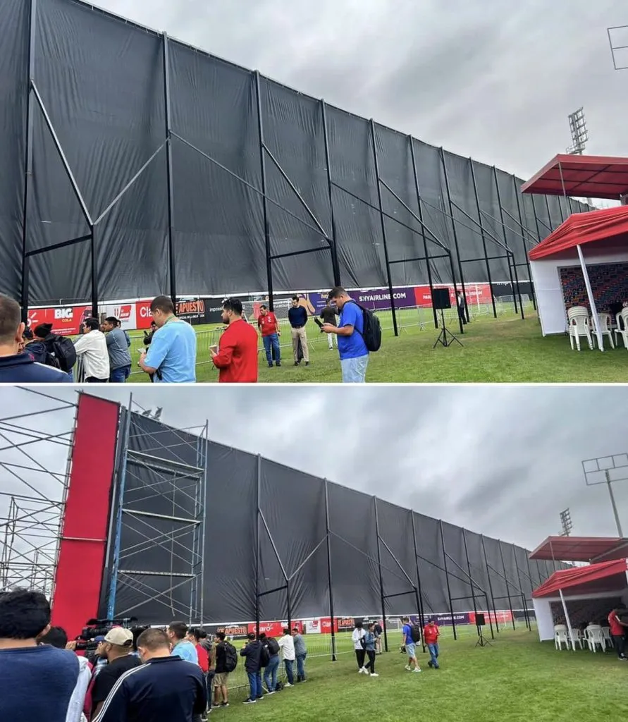 Imágenes del plan anti-espías en VIDENA. (Fotos: Twitter).