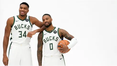 Giannis Antetokounmpo y Damian Lillard