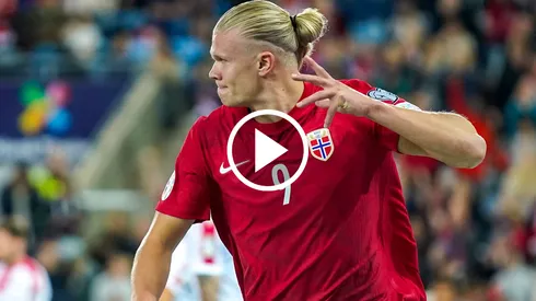 Doblete de Haaland y victoria de Noruega