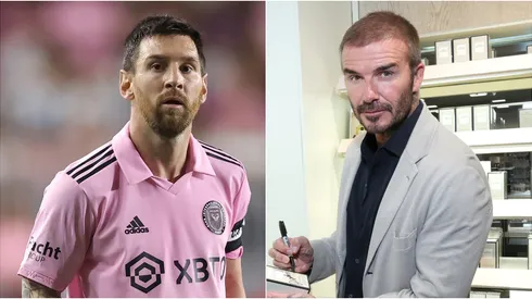 Lionel Messi y David Beckham.