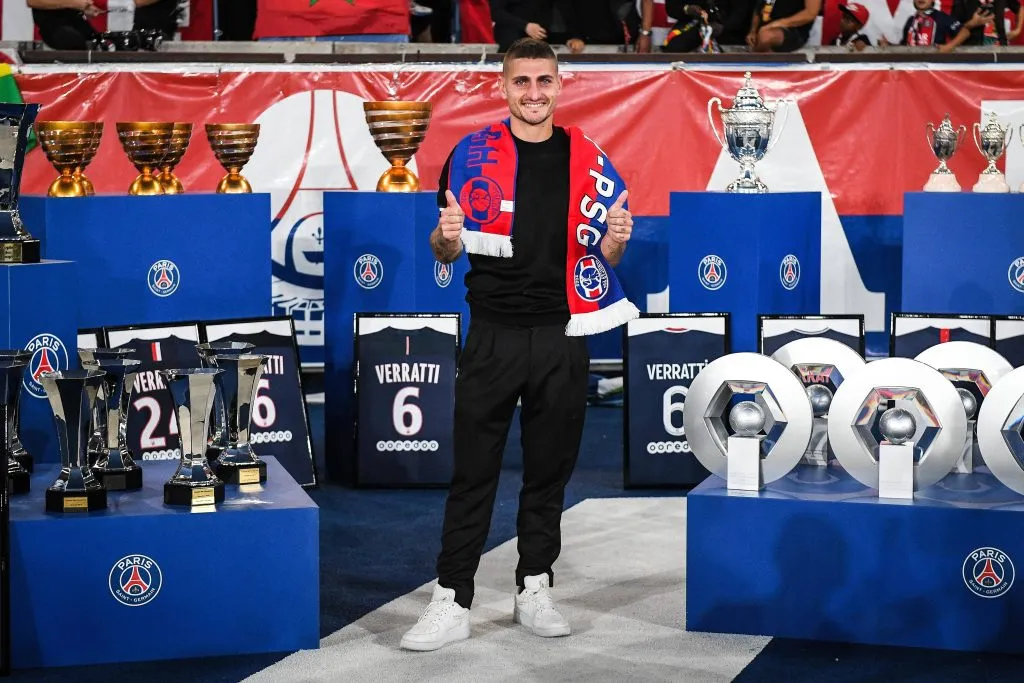 Marco Verratti en su despedida en el Parc des Princes (IMAGO / ZUMA Wire)