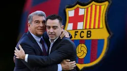 Joan Laporta y Xavi Hernández.