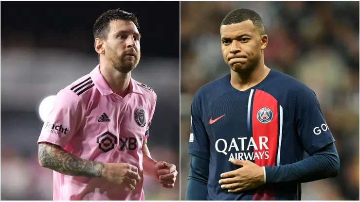 Lionel Messi y Kylian Mbappé.