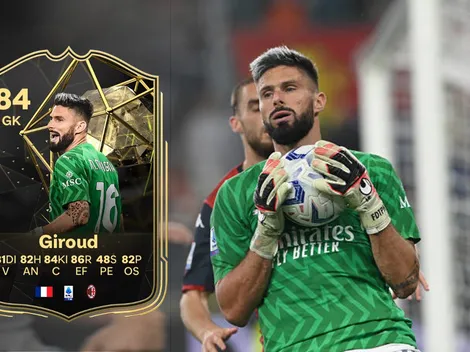 Olivier Giroud recibe una carta especial de portero en el Ultimate Team del EA Sports FC24