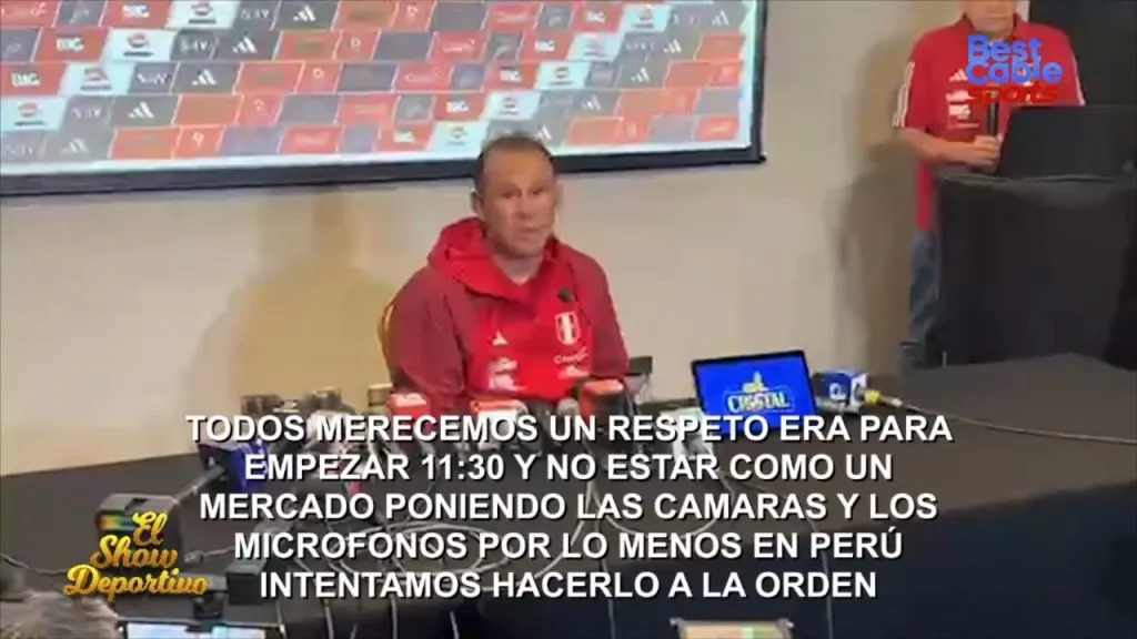 El malestar de Juan Reynoso con la prensa local. (Foto: Best Cable Sports).