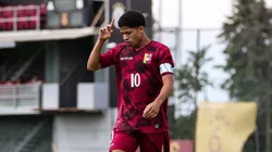 David Martínez en la victoria de La Vinotinto Sub-18 sobre Galatasaray