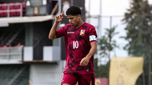 David Martínez en la victoria de La Vinotinto Sub-18 sobre Galatasaray