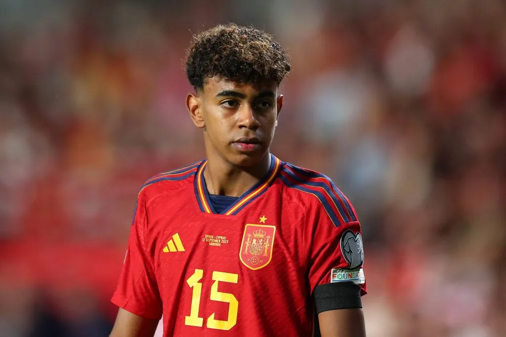 Lamine Yamal en el encuentro entre España y Chipre por las Eliminatorias a la Euro (IMAGO / ZUMA Wire)